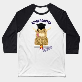 Scottish Highland Cow Kindergarten Nailed It! Baseball T-Shirt